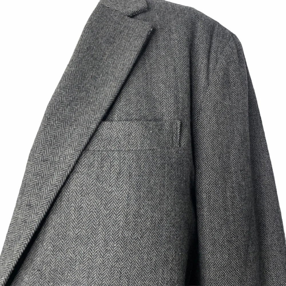 Old Navy Herringbone Gray Black Blazer Size Large